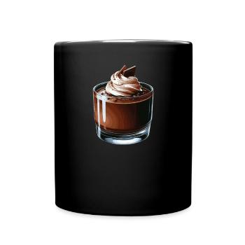 Chocolate Pudding Sweet Dessert Food Lover Foodie - Full Colour Mug - black - Front