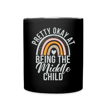 Middle Child Gifts - Full Colour Mug - black - Front
