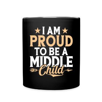 Middle Child Gifts - Full Colour Mug - black - Front