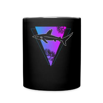 Deep Sea Triangle Shark Mysticism Gift - Full Colour Mug - black - Front