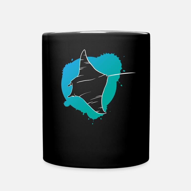 Rochen im Riff Ozeanischer Geist Geschenk - Tasse einfarbig - Schwarz