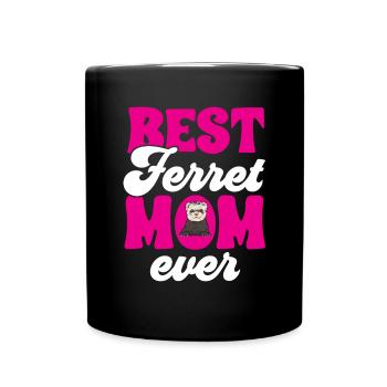 Furet, propriétaire de furet - Mug uni - noir - Devant
