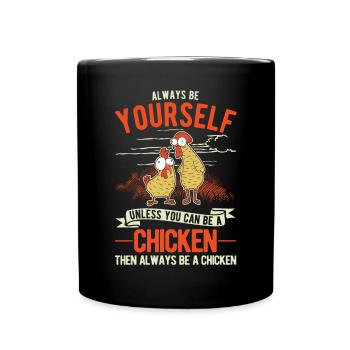 Chickens Chicken Breeding Chicken Farmer - Full Colour Mug - black - Front