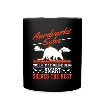 Aardvark Gift Aardvark - Full Colour Mug - black - Front