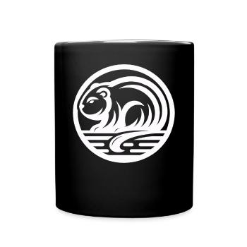 Castor zodiaque amérindien - Mug uni - noir - Devant