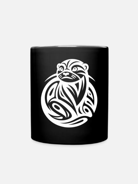 Loutre zodiaque amérindien - Mug uni - noir