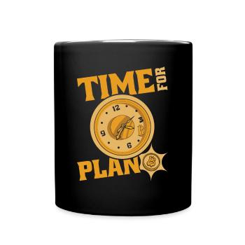 Il est temps de planifier la blockchain de crypto-monnaie Bitcoin - Mug uni - noir - Devant