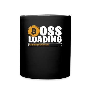 Loading Crypto Kryptowährung Blockchain - Tasse einfarbig - Schwarz - Vorne