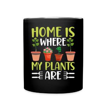 Fun Houseplant Nursery - Full Colour Mug - black - Front