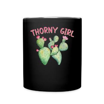 Funny Cactus Succulents Gardening - Full Colour Mug - black - Front