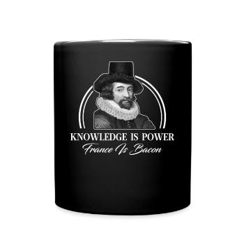 Philosophie Francis Bacon - Mug uni - noir - Devant