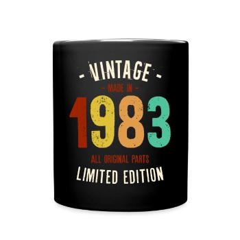 Millésime 1983 Edition Limitée - Mug uni - noir - Devant