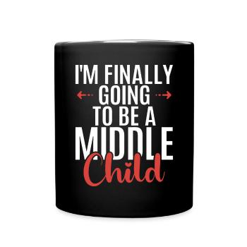 Middle Child Gifts - Full Colour Mug - black - Front