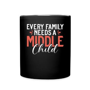Middle Child Gifts - Full Colour Mug - black - Front