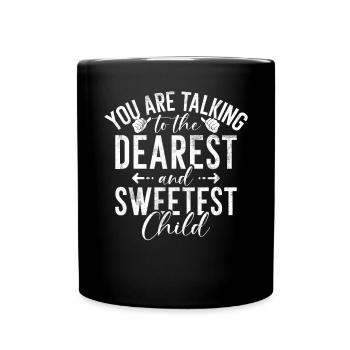 Youngest Child Gift - Full Colour Mug - black - Front