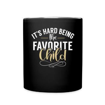 Youngest Child Gift - Full Colour Mug - black - Front