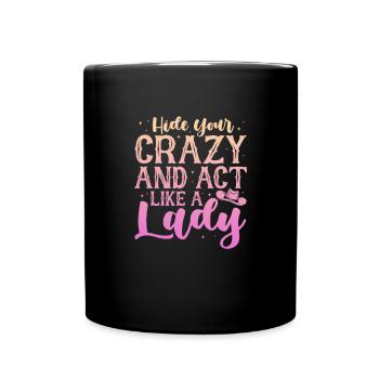 Cowboy Cowboy bottes Western cadeau - Mug uni - noir - Devant