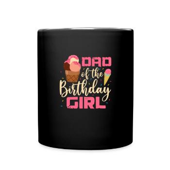 Eiscreme Eis Eiskrem Ice Cream Sommer Geschenk - Tasse einfarbig - Schwarz - Vorne