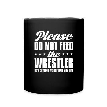 Wrestling Wrestler Fight Wrestling Ringer Gift - Full Colour Mug - black - Front
