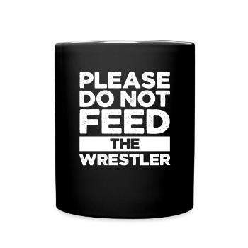 Wrestling Wrestler Fight Wrestling Ringer Gift - Full Colour Mug - black - Front