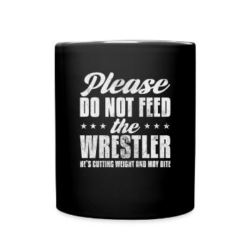 Wrestling - Tasse einfarbig - Schwarz - Vorne