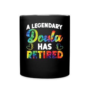 Doula Naissance Travailleur Retraite A - Mug uni - noir - Devant