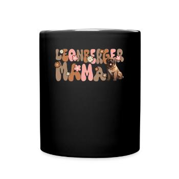 Leonberger Groovy Leonberger Mom - Full Colour Mug - black - Front