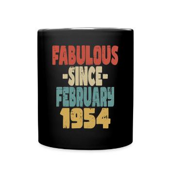 Fabuleux février 1954 - Mug uni - noir - Devant