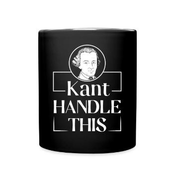 Philosophie Theorie Immanuel Kant Philosoph - Tasse einfarbig - Schwarz - Vorne
