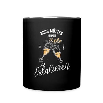Mama Party | Mutter - Tasse einfarbig - Schwarz - Vorne