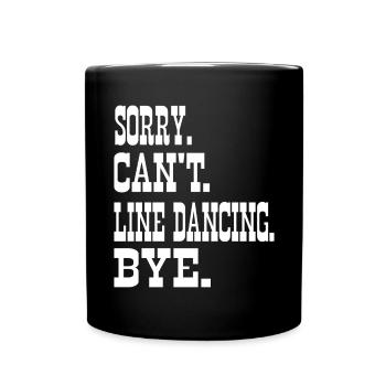 Line Dancing Groupe Line Dance Western Cowboy - Full Colour Mug - black - Front