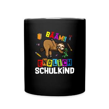 Bääm enfin écolier paresseux - Mug uni - noir - Devant