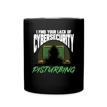 Cybersécurité Hackers Sécurité informatique - Mug uni - noir - Devant