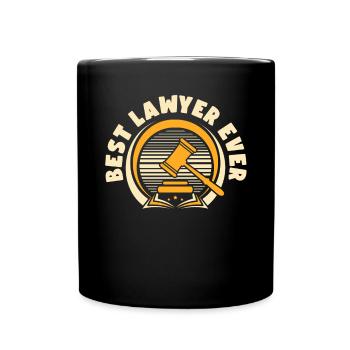 Best Lawyer Ever Legal Counsel Attorney General - Full Colour Mug - black - Front