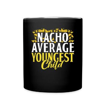 Youngest Child Gift - Full Colour Mug - black - Front