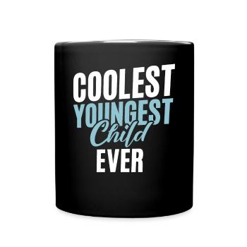 Youngest Child Gift - Full Colour Mug - black - Front