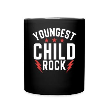 Youngest Child Gift - Full Colour Mug - black - Front