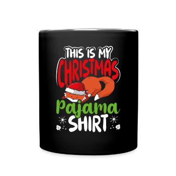 Das Ist Mein Weihnachtspyjama - Tasse einfarbig - Schwarz - Vorne