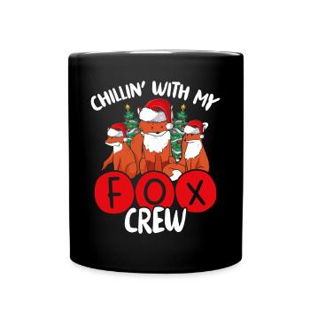 Chillin Mit Meiner Fuchs crew - Tasse einfarbig - Schwarz - Vorne