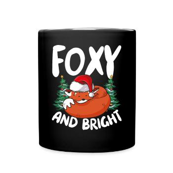 Fuchs Und Hell - Tasse einfarbig - Schwarz - Vorne