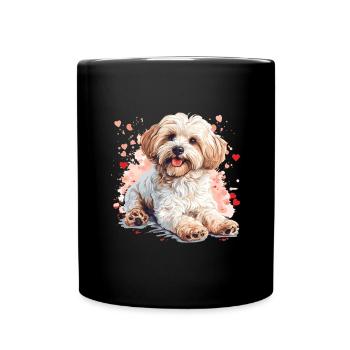 Maltipoo Dog Breed Pet Cute Funny Graphic - Tasse einfarbig - Schwarz - Vorne