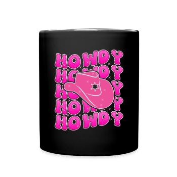 Groovy Howdy Rodeo Pays de l’Ouest Sud - Mug uni - noir - Devant