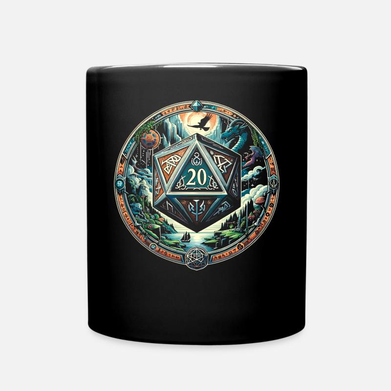 Jeu de rôle RPG Maître du jeu vidéo Gamer - Mug uni - noir