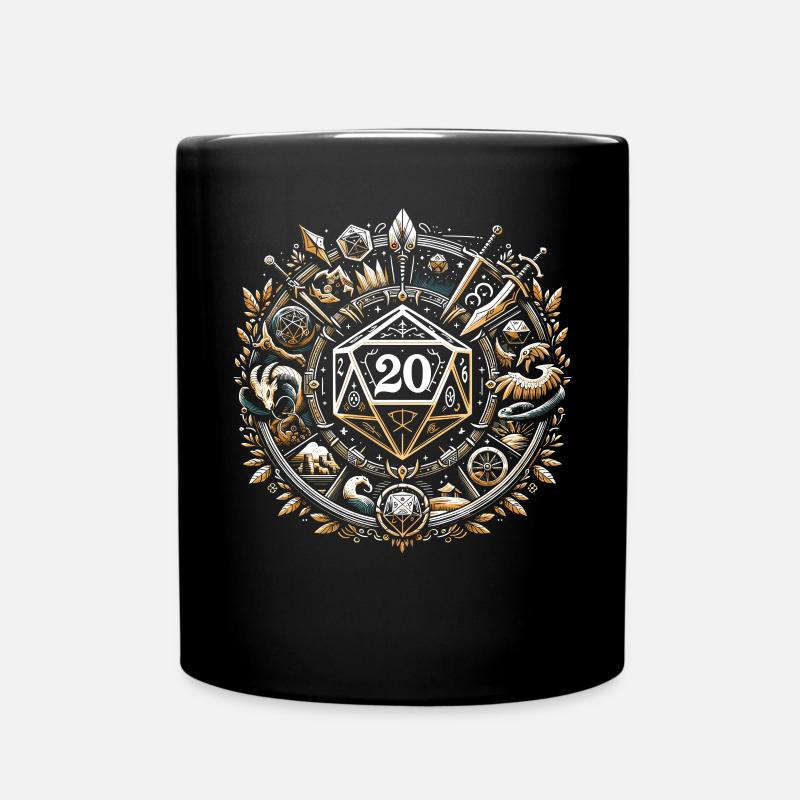 Jeu de rôle RPG Maître du jeu vidéo Gamer - Mug uni - noir