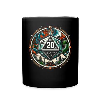 Jeu de rôle RPG Maître du jeu vidéo Gamer - Mug uni - noir - Devant
