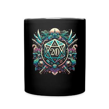 Jeu de rôle RPG Maître du jeu vidéo Gamer - Mug uni - noir - Devant