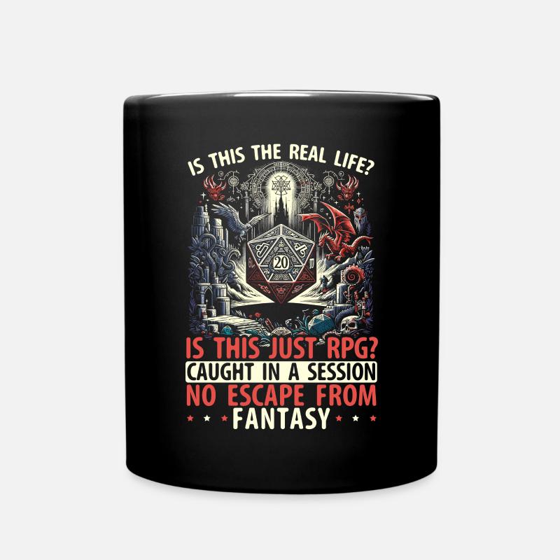 Jeu de rôle RPG Maître du jeu vidéo Gamer - Mug uni - noir