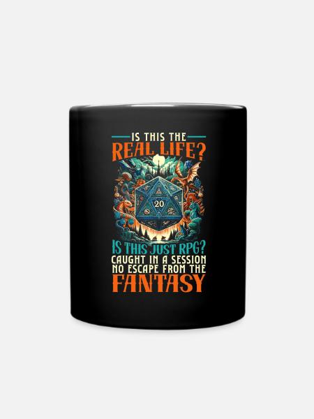 Jeu de rôle RPG Maître du jeu vidéo Gamer - Mug uni - noir