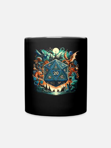 Jeu de rôle RPG Maître du jeu vidéo Gamer - Mug uni - noir
