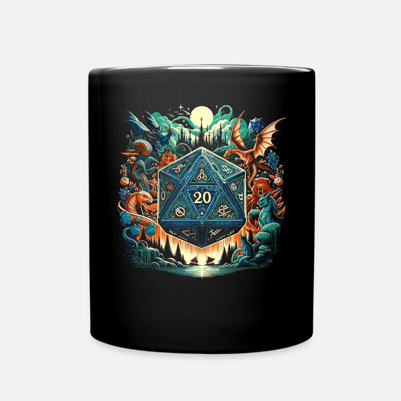 Jeu de rôle RPG Maître du jeu vidéo Gamer - Mug uni - noir